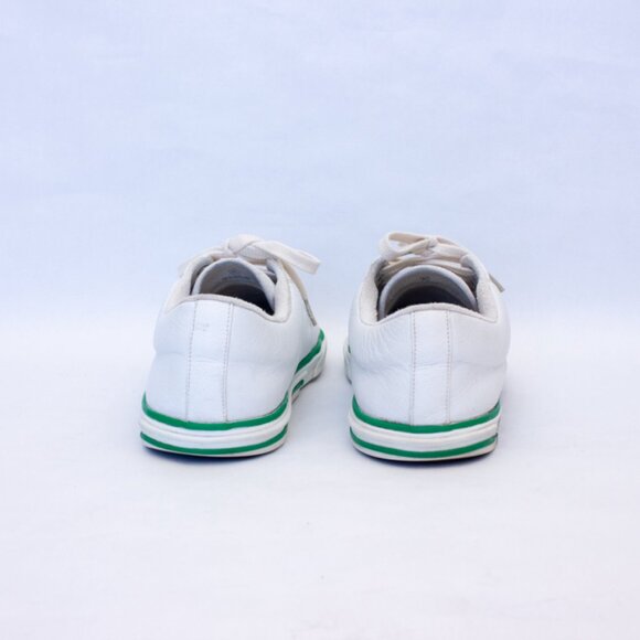 650$ BALENCIAGA - Match Tennis Distressed Leather Sneakers - Men - White Size 10 - Picture 4 of 16